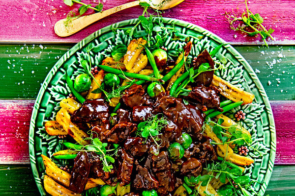 Afbeelding recept Loaded fries met stoofvlees
