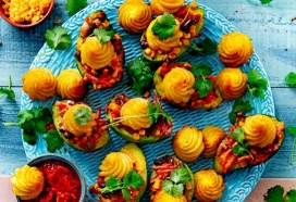 Gevulde avocado's met duchesses