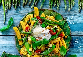 Greens & Whipped Ricotta loaded fries