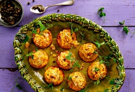 Röstirondjes met pompoentartaar