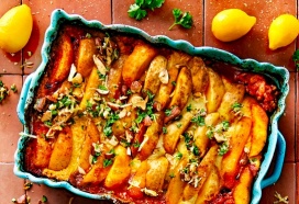 Chilipartjes moussaka-style